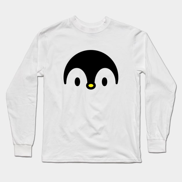 Penguin Face Bambu Brand Penguin Long Sleeve T Shirt TeePublic